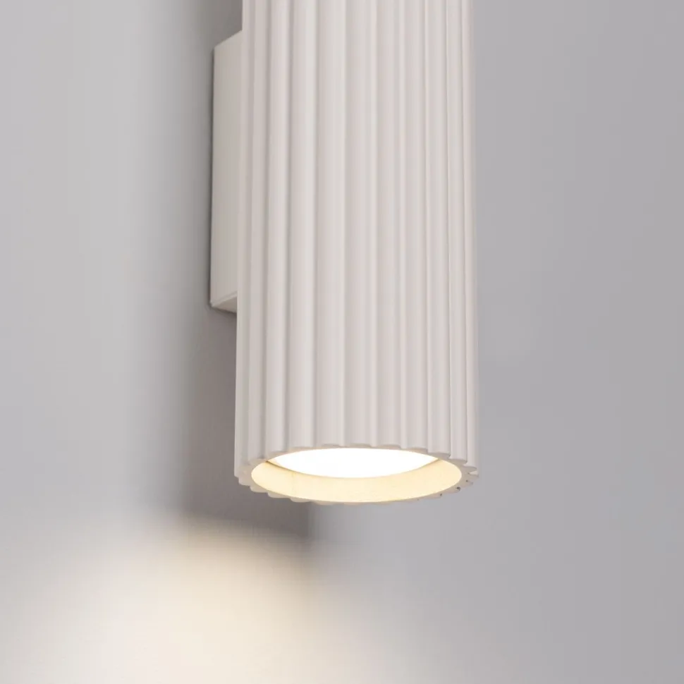 Up Down Wandlampe H: 30 cm Creme GU10 2-flammig länglich