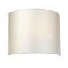 Up Down Wandlampe Stoff Creme Chrom E27 GRASTA