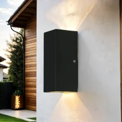 Up Down Wandleuchte Anthrazit LED 3000K IP44