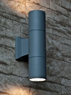 Up&Downstrahler Aussenleuchte in grau