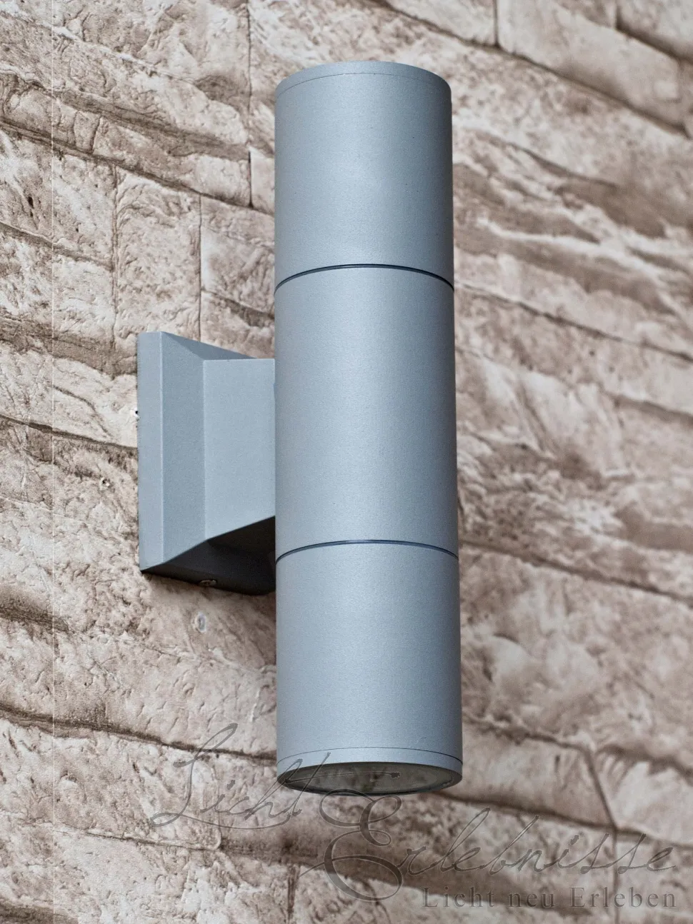 Up&Downstrahler Aussenleuchte in grau