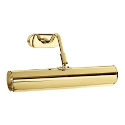 Vergoldete Bilderleuchte Messing 24 K B: 30 cm schwenkbar E14