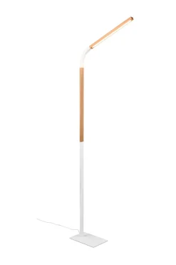 Verstellbare LED Stehlampe dimmbar Metall Weiß 1400 lm