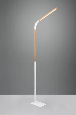 Verstellbare LED Stehlampe dimmbar Metall Weiß 1400 lm