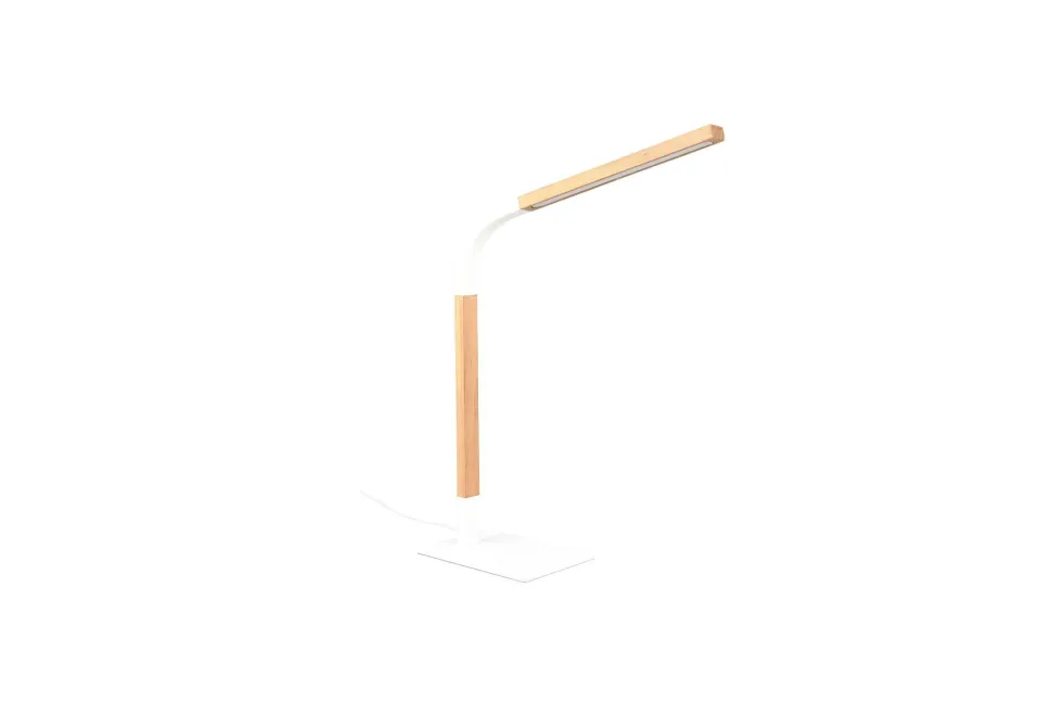 Verstellbare LED Tischlampe dimmbar Metall Weiß 7 W