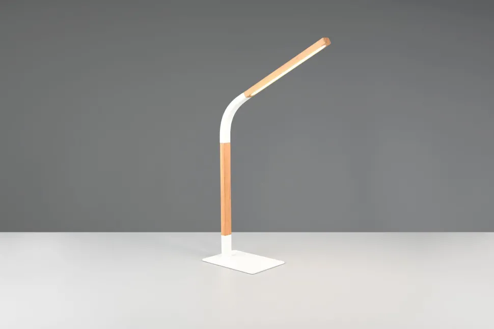 Verstellbare LED Tischlampe dimmbar Metall Weiß 7 W