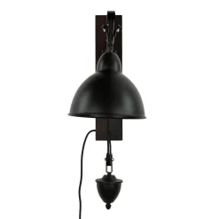 Verstellbare Wandlampe Industrie Design Holz Metall