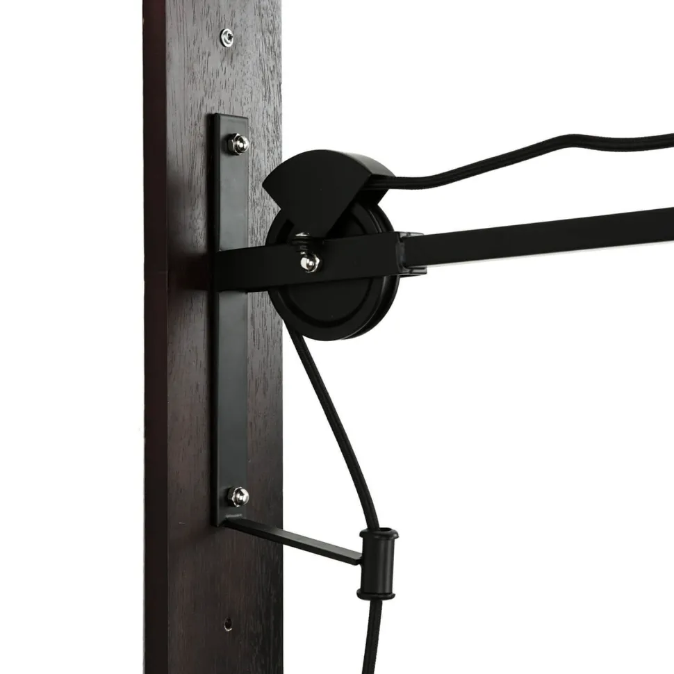 Verstellbare Wandlampe Industrie Design Holz Metall