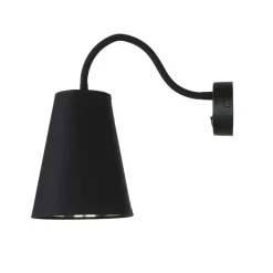 Verstellbare Wandlampe Schwarz Gold Metall E27