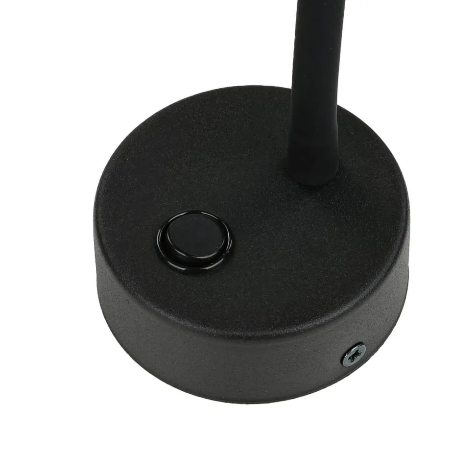 Verstellbare Wandlampe Schwarz Gold Metall E27