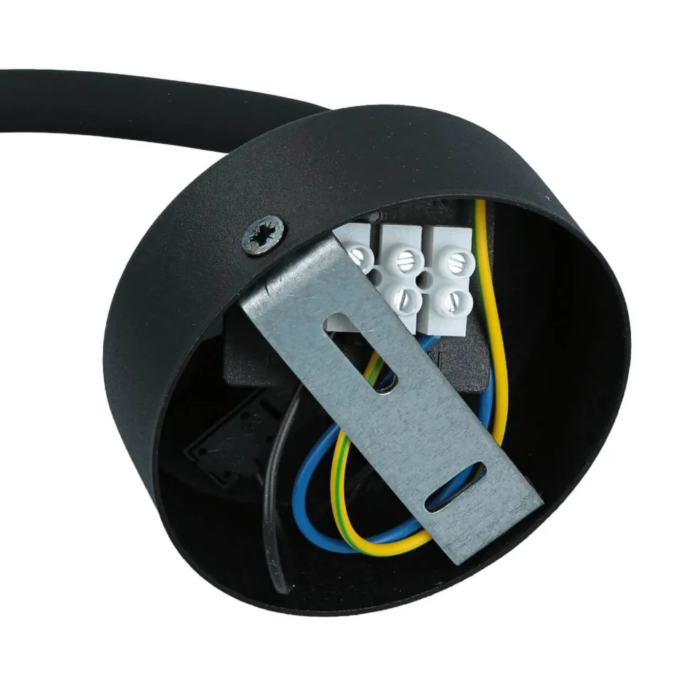 Verstellbare Wandlampe Schwarz Gold Metall E27