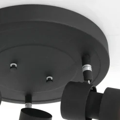 Verstellbarer Deckenspot Schwarz Ø27,5 cm inkl. GU10