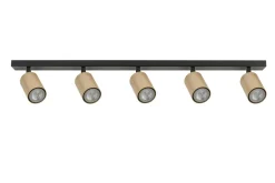 Verstellbarer Deckenstrahler Gold Schwarz Zylinder GU10