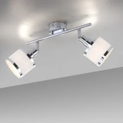 Verstellbarer Deckenstrahler Chrom Metall E14 blendarm