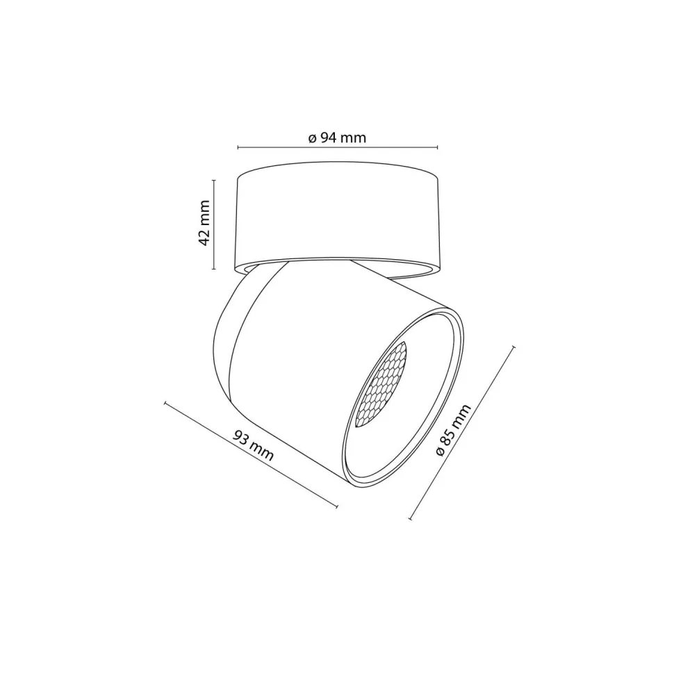 Verstellbarer Deckenstrahler Weiß Metall GU10 IP65