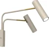 Verstellbarer Wandspot Beige Gold GU10 B:60 cm stilvoll