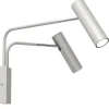 Verstellbarer Wandspot Grau Chrom GU10 B:60 cm stilvoll