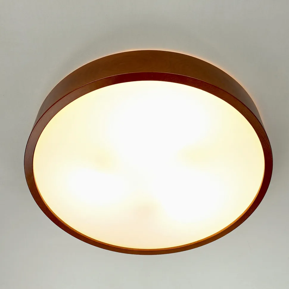 Vielseitige Deckenleuchte ARBARO Holz Modern rund