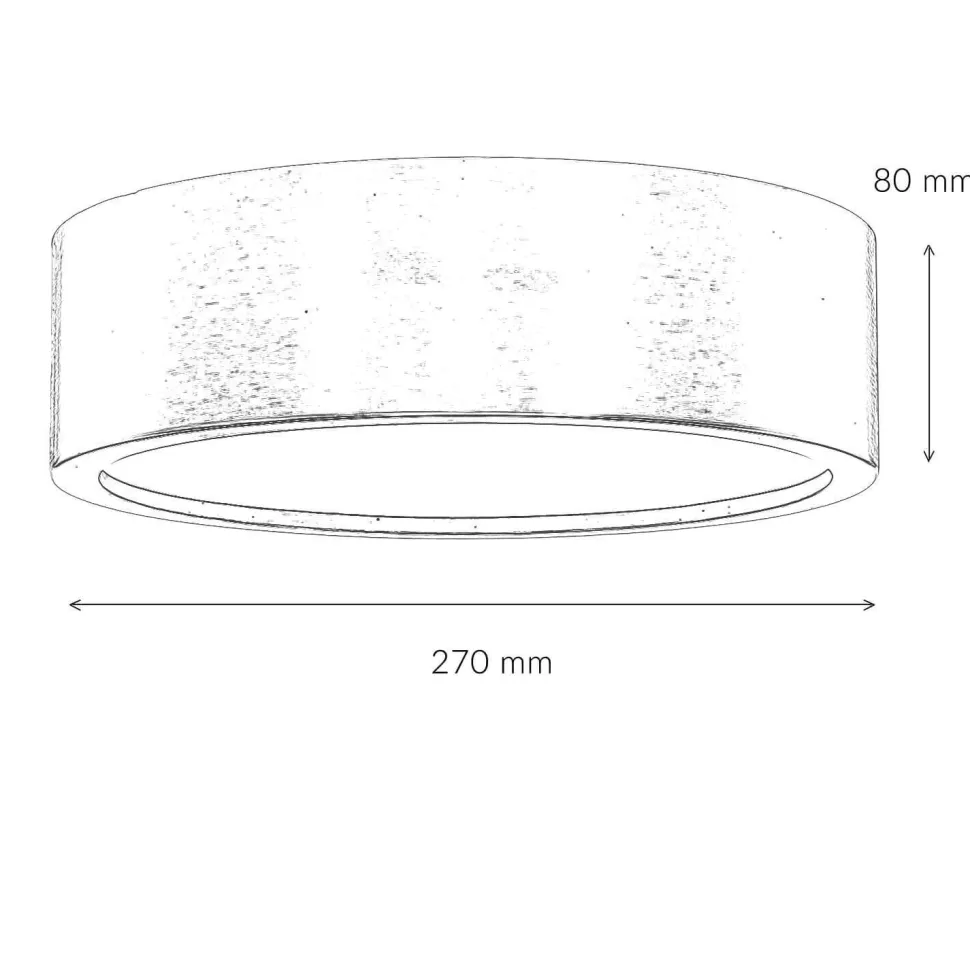 Vielseitige Deckenleuchte ARBARO Braun Wohnzimmer