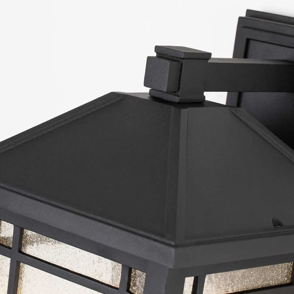 Vintage Außenlampe Wand E27 IP44 H: 41,8 cm Schwarz