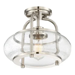 Vintage Deckenlampe Glas Metall 25cm E27 FELI