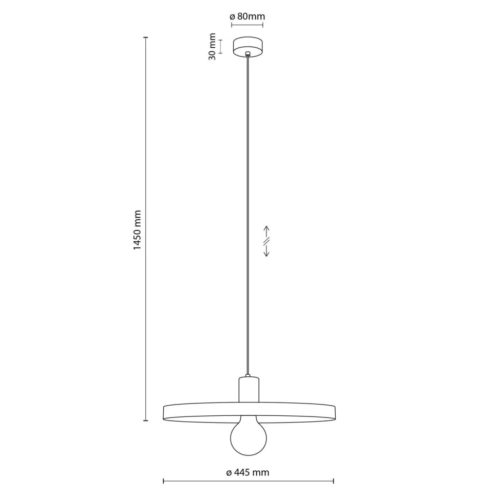 Vintage Hängelampe E27 Ø40 cm in Ziegelrot Sandgrau