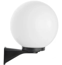 Vintage Kugelleuchte Wand IP43 Schwarz Weiß