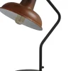 Vintage Tischleuchte Braun Rost rustikal Premium