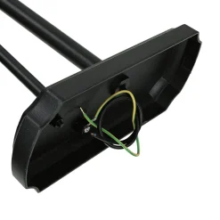 Vintage Wandlampe innen groß T:73cm Schwarz Aluminium