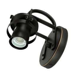 Vintage Wandleuchte Industrie Design Glas Schirm