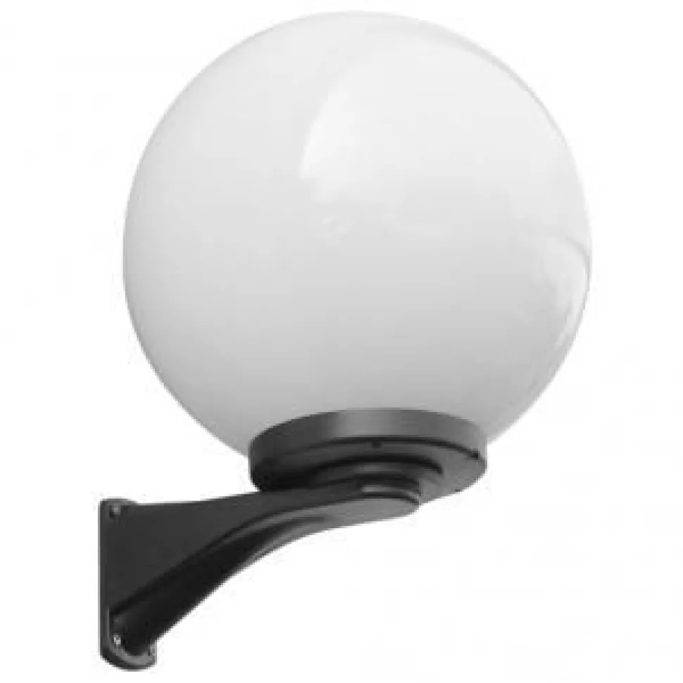 Vintage Wandleuchte Schwarz Weiß IP43 Kugelschirm