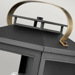 Wand Außenlampe Vintage E27 IP44 H: 51,8 cm Schwarz