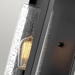 Wand Außenlampe Vintage E27 IP44 H: 51,8 cm Schwarz