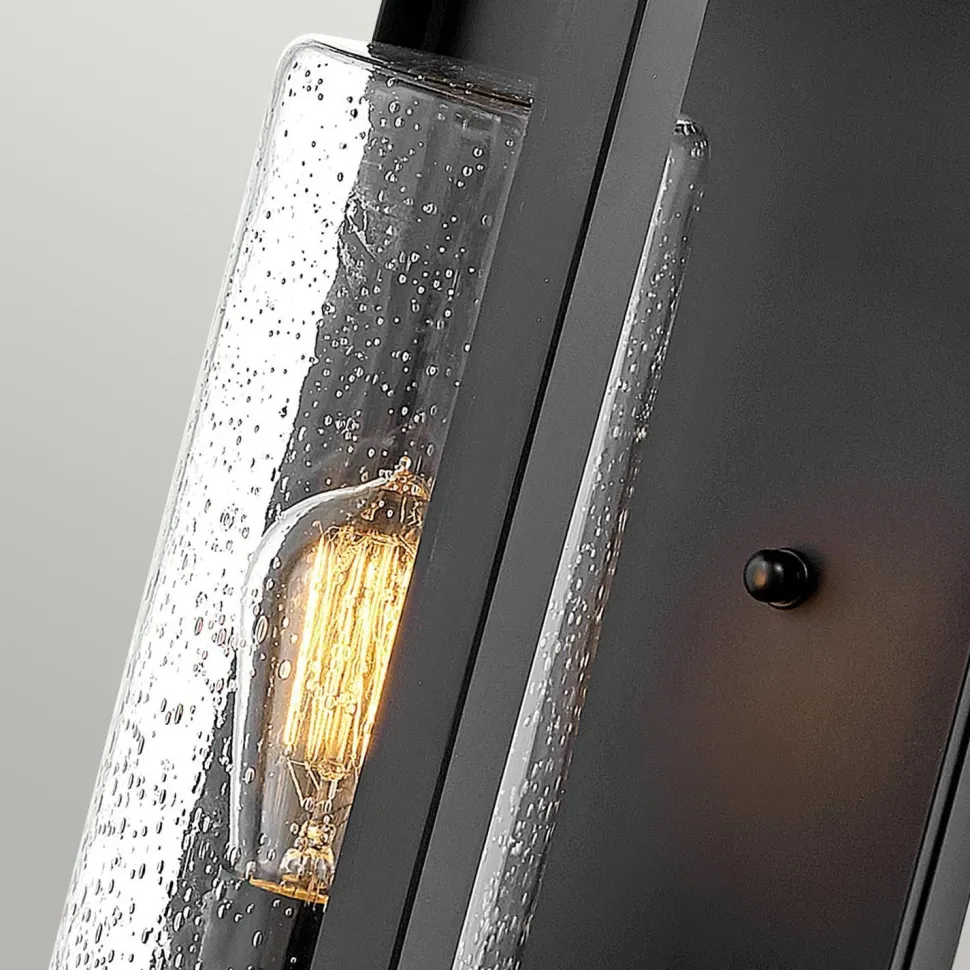 Wand Außenlampe Vintage E27 IP44 H: 51,8 cm Schwarz