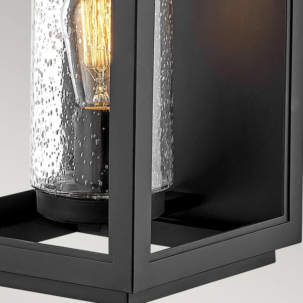 Wand Außenlampe Vintage E27 IP44 H: 51,8 cm Schwarz