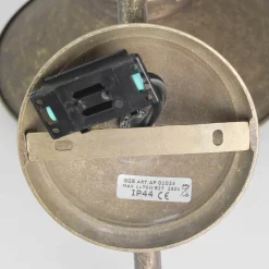 Wand Außenleuchte aus Messing in Antik Bronze