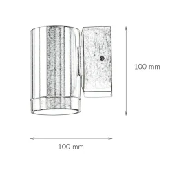 Wand Spot außen IP64 rostfreies Messing GU10 SERRES
