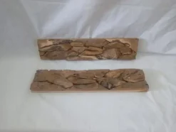 Wanddeko Teak Holz L: 60 cm Unikat Handarbeit