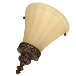 Wandlampe ANABELL 1 Braun Landhaus Lampe Blendarm