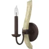 Wandlampe Antik Metall Holz dekorativ ESITEESH