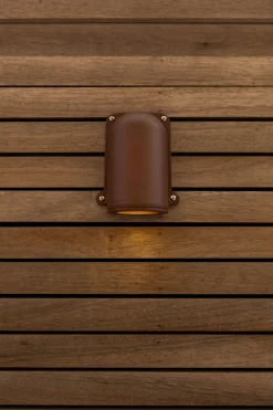 Wandlampe Außen Aluminium GU10 IP54 H:14,6 cm Rostbraun