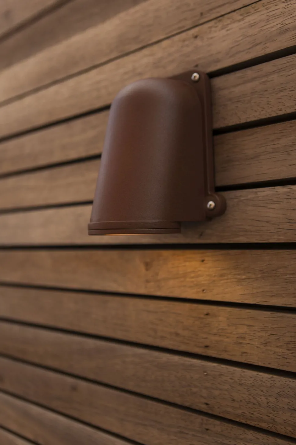 Wandlampe Außen Aluminium GU10 IP54 H:14,6 cm Rostbraun