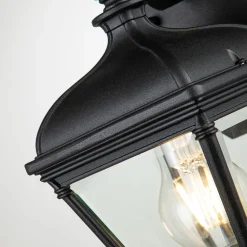 Wandlampe außen Aluminium Glas 27,4 cm hoch IP44 E27