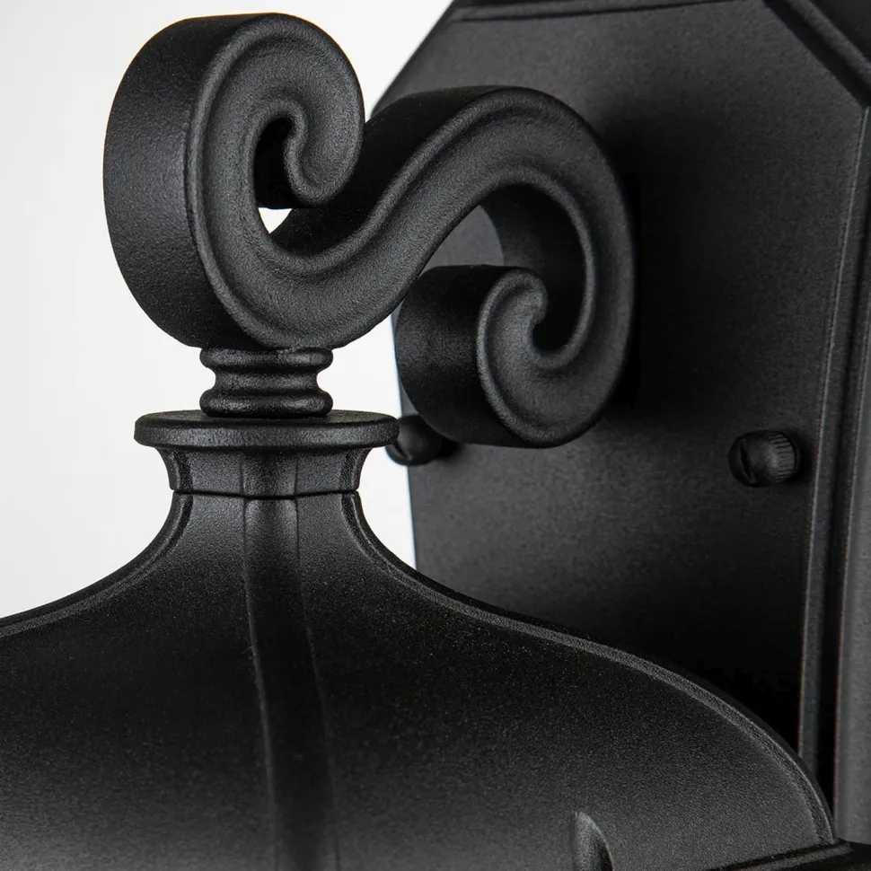 Wandlampe außen Aluminium Glas 27,4 cm hoch IP44 E27