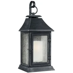 Wandlampe Außen 89cm hoch in Zink Vintage IP44