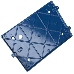 Wandlampe außen E27 IP64 Messing Glas H: 22 cm Blau