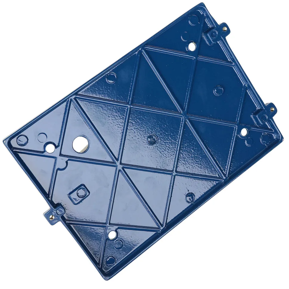 Wandlampe außen E27 IP64 Messing Glas H: 22 cm Blau