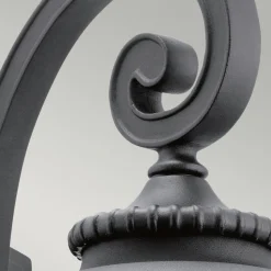 Wandlampe außen E27 IP44 Schwarz Haus Terrasse Glas