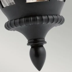Wandlampe außen E27 IP44 Schwarz Haus Terrasse Glas