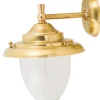 Wandlampe Außen Glas Messing Haus Maritim IP23